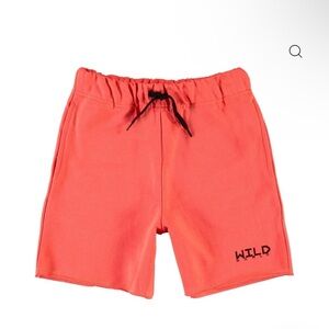 Kids Coral Shorts by Molo. Neon